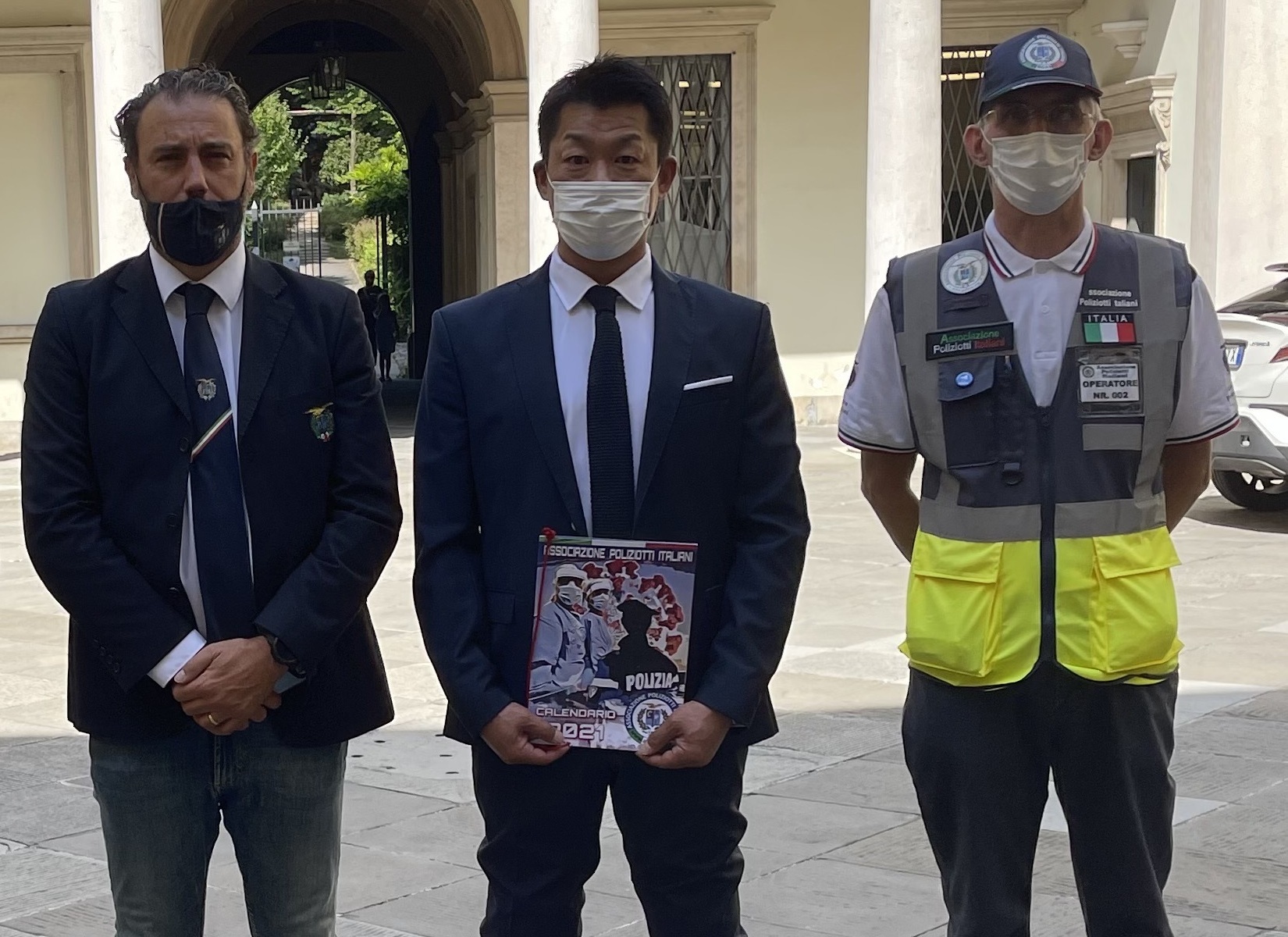 イタリア警察協会会長、イタリア警察ボランテイア協会会長と