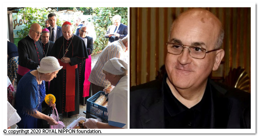 左からドン・チェーザレ　ピエトロ・パロリン国務長官