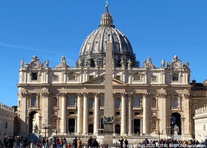 バチカン市国へマスク１万枚の寄付をさせて頂きました。