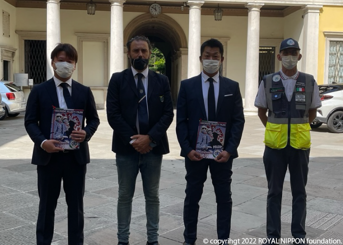 イタリア警察協会会長、イタリア警察ボランテイア協会会長と